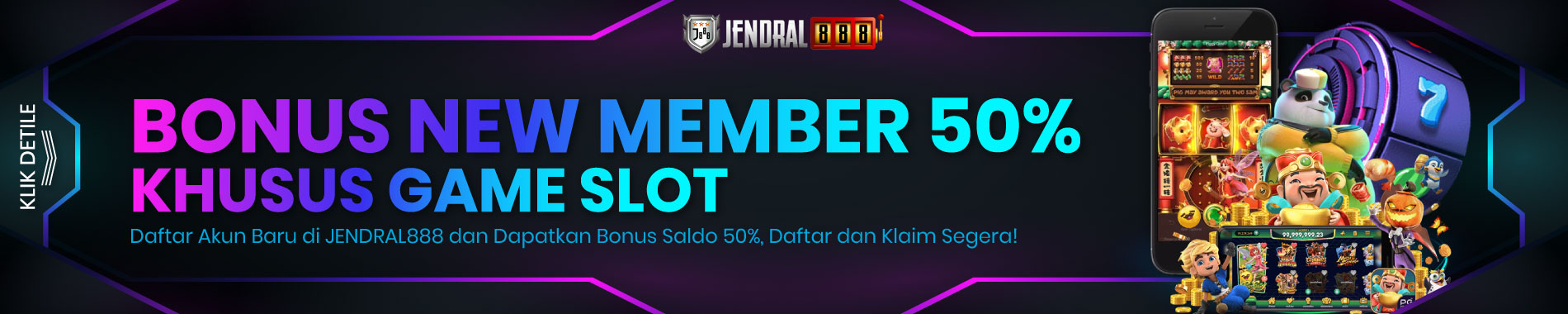 bonus deposit new member 50%