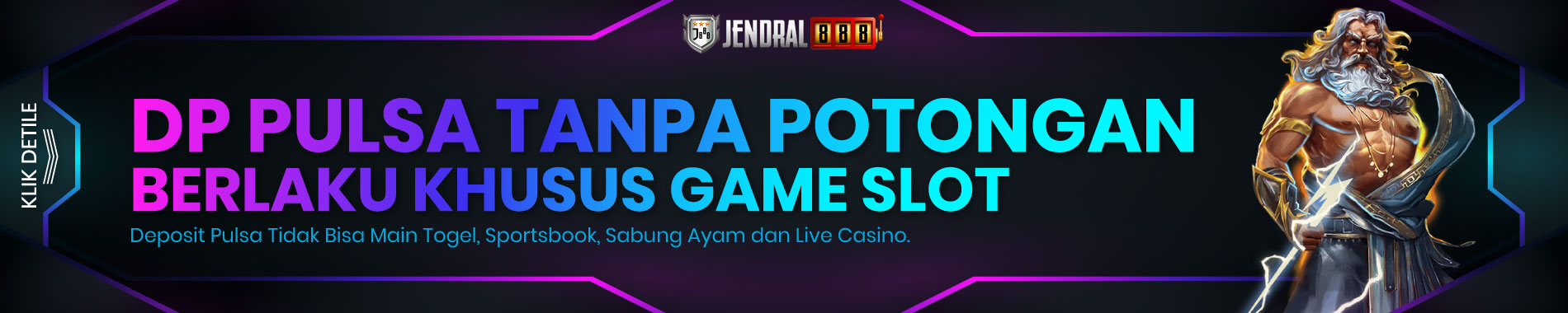 deposit pulsa tanpa potongan